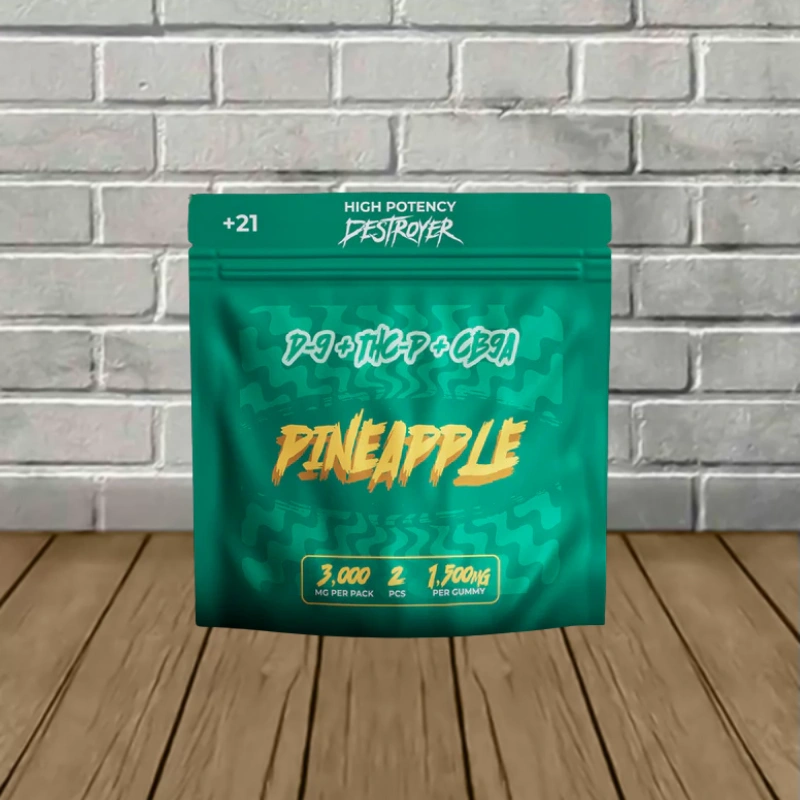 Destroyer High Potency D9 THCp CB9a Gummies 3000mg -- 2ct - Pineapple Destroyer High Potency D9 THCp CB9a Gummies 3000mg -- 2ct - Pineapple