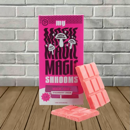 My Magic Mushrooms High Potency Magic Mushroom Chocolate Bar - Strawberry Cream