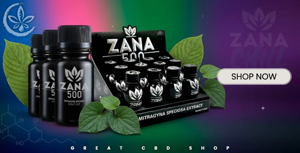 Zana 500 Kratom Extract Shot 12 Pack