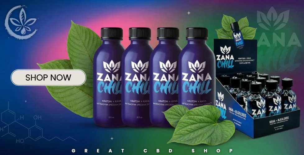 Zana Chill Kratom Kava Extract Shot 12-Pack