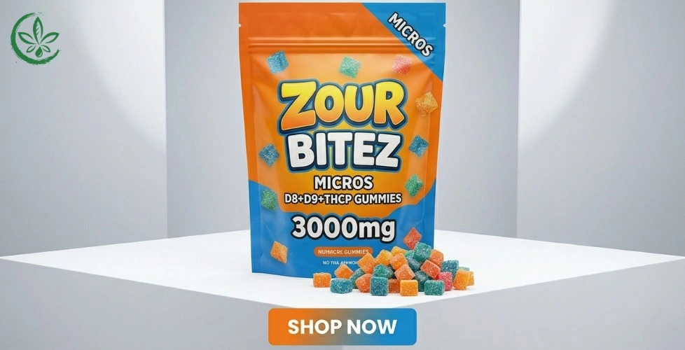 Zour Bitez Micros D8 + D9 + THCp Gummies 3000mg