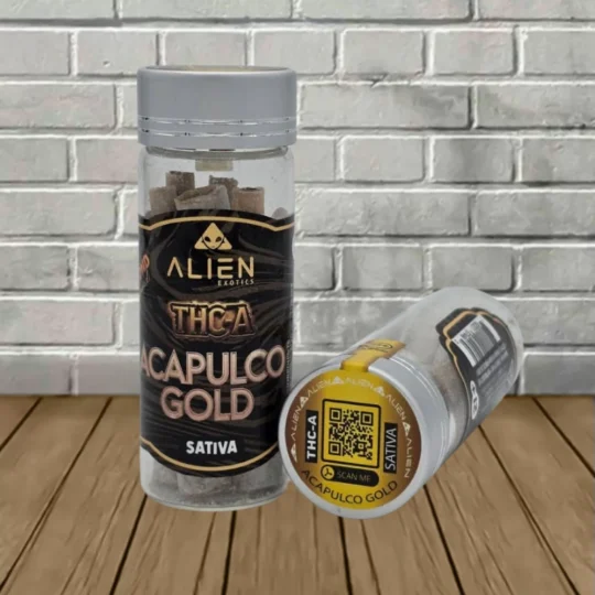 Alien THCa Prerolls 5ct - Acapulco Gold -- Sativa 2