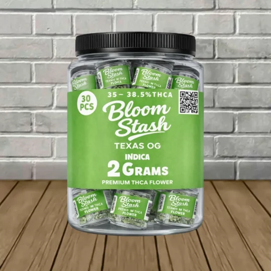 Bloom Stash Premium THCa Flower 2g - Texas OG -- Indica