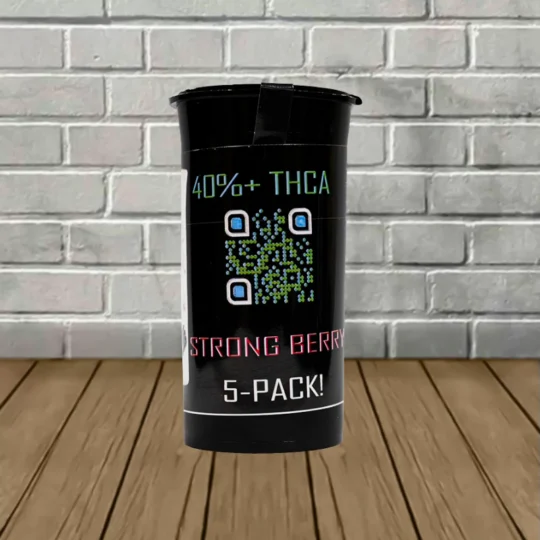Chronic THCa Prerolls - 5ct Jar - Strong Berry