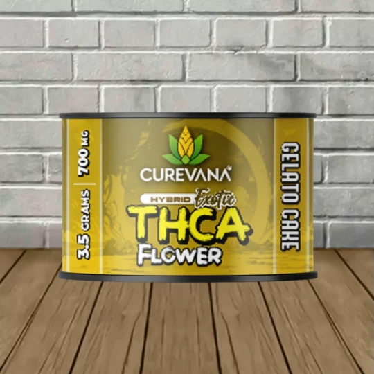 Curevana Exotic THCa Flower 3.5g - Gelato Cake -- Hybrid