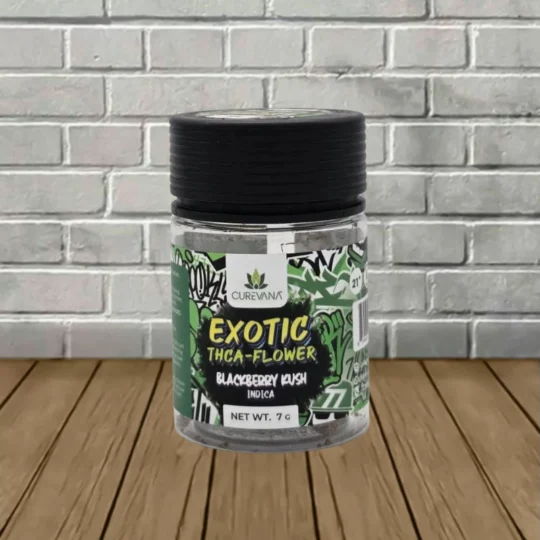 Curevana Exotic THCa Flower 7g - Blackberry Kush -- Indica