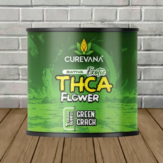 Curevana Exotic THCa Flower 7g - Green Crack -- Sativa