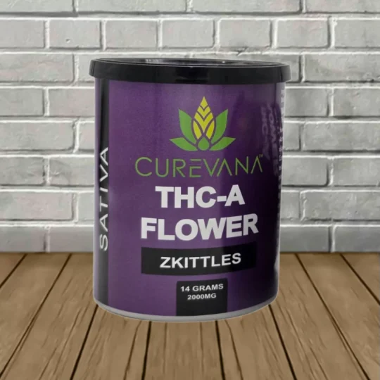 Curevana Indoor Grown THCa Flower - Zkittles -- Sativa -- 14g