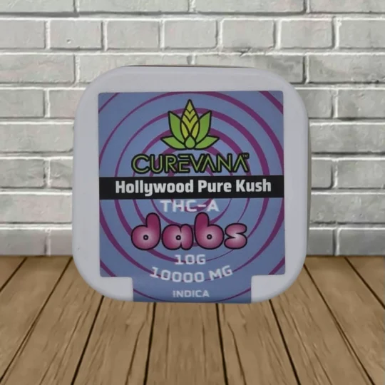 Curevana THCa Dabs 10000mg - Hollywood Pure Kush -- Indica