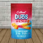 CutLeaf Duos Pop & Puff 2 Gummies (20mg) + 2 Prerolls (2g) - Mango Pineapple OG -- Hybrid