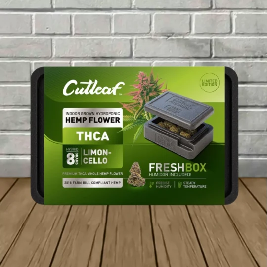CutLeaf Limited Edition THCa Flower 8g + 1ct Fresh Box - Limoncello -- Hybrid