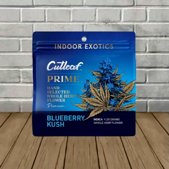 CutLeaf Prime Flower D9 THC 4.20g - Blueberry Kush -- Indica