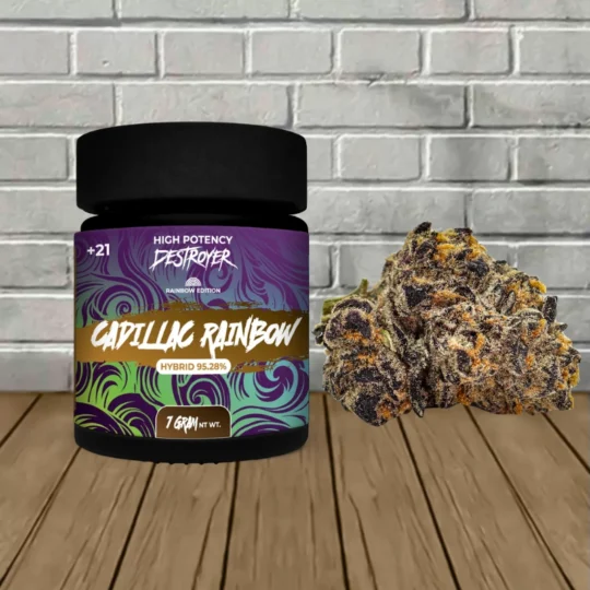 Destroyer Rainbow Edition Premium Exotic THCa Flower 7g - Cadillac Rainbow -- Hybrid