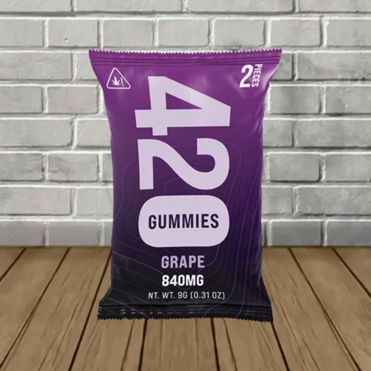Flying Monkey THCa THCp D9 840mg -Grape -- 2ct Pouch