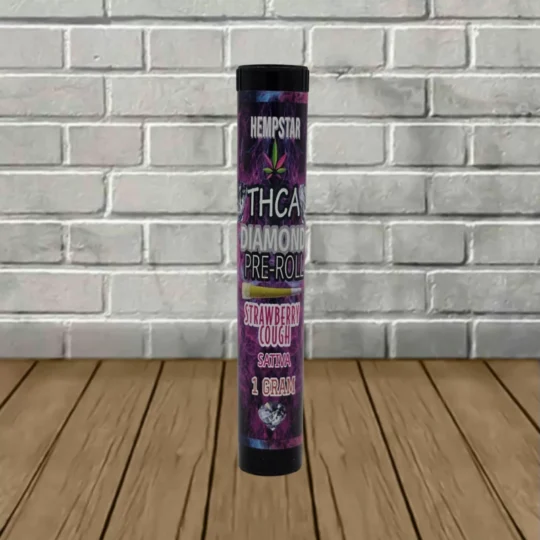 HempStar THCa Diamond Preroll - Strawberry Cough -- Sativa