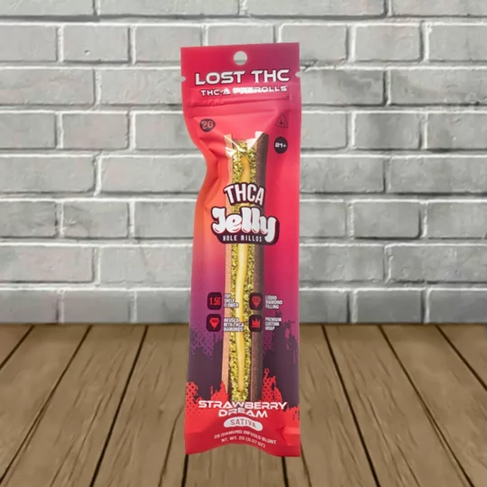 Lost THC Jelly Hole Rillos THCa 1ct - Strawberry Dream -- Sativa