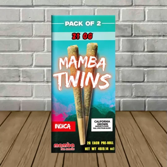 Mamba Twins THCp Prerolls 2ct - 21 OG -- Indica