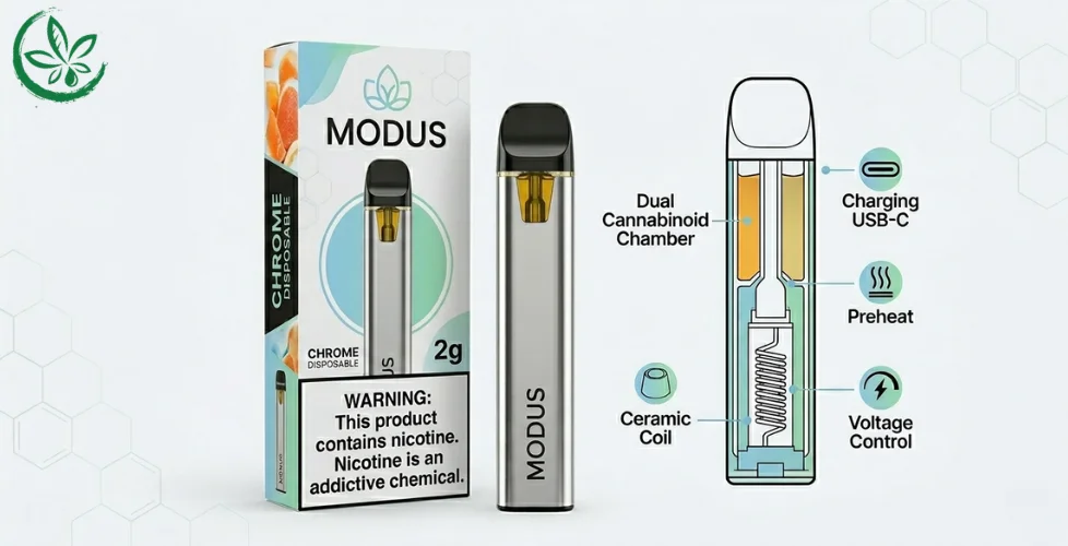 Modus Chrome THCa | THCp Blend Disposable 2g