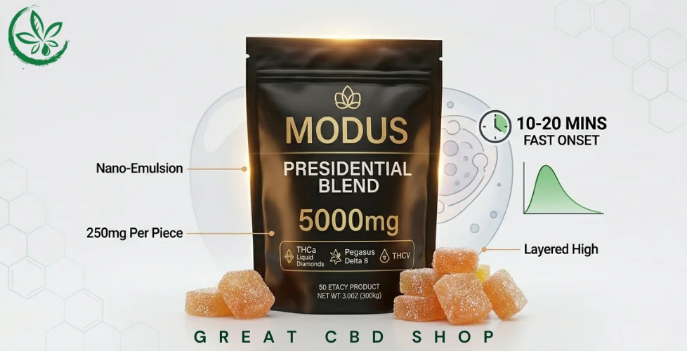 Modus Presidential Blend Nano-Infused Gummies 5000mg
