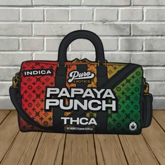Puro Exotic THCa Duffle Bag Flower 3.5g - Papaya Punch -- Indica