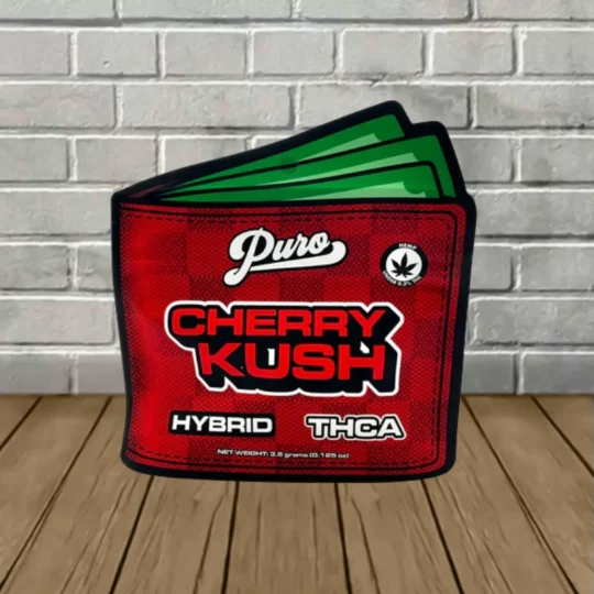 Puro Silver Tier THCa Flower Wallet Bag - Cherry Kush -- Hybrid