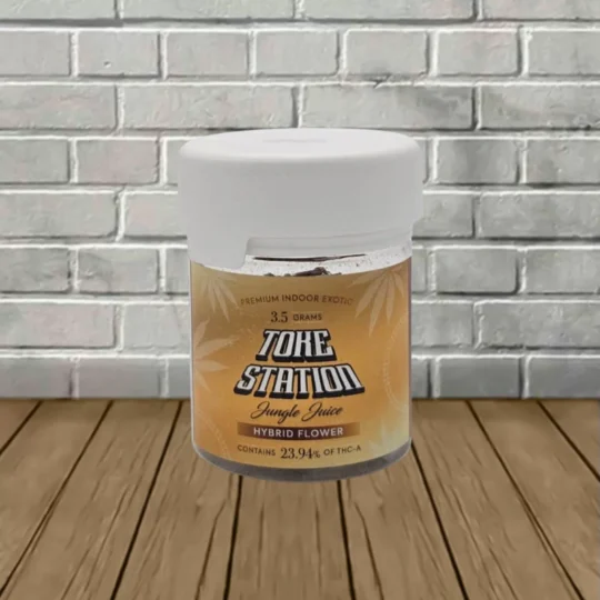 Toke Station Premium Indoor THCa Flower 3.5g - 1ct Jar - Jungle Juice -- Hybrid