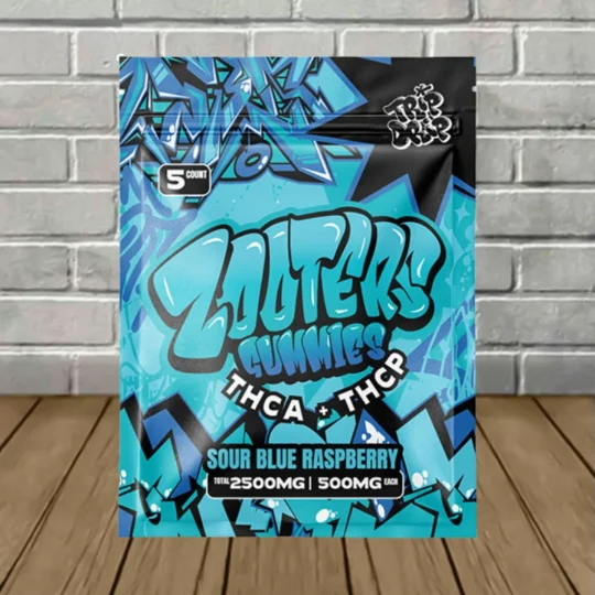 Trip Drip Zooters Gummies THCa THCp 500mg - Sour Blue Raspberry