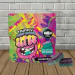 Trippy BITEZ Double Stacked Mushies 2000mg - Blackberry Watermelon -- 2ct