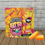 Trippy BITEZ Double Stacked Mushies 2000mg - Peach Ringz -- 2ct