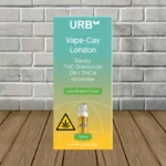 URB Vape-Cay London Saucy D8 THC Diamond Cartridge 2g - Lime Sherbet Punch -- Sativa