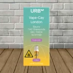 URB Vape-Cay London Saucy D8 THC Diamond Cartridge 2g - Purple Urkle -- Indica