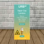 URB Vape-Cay London Saucy D8 THC Diamond Cartridge 2g - Slurricane -- Indica