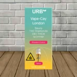 URB Vape-Cay London Saucy D8 THCh Diamond Cartridge 2g - Strawberry Gushers -- Sativa