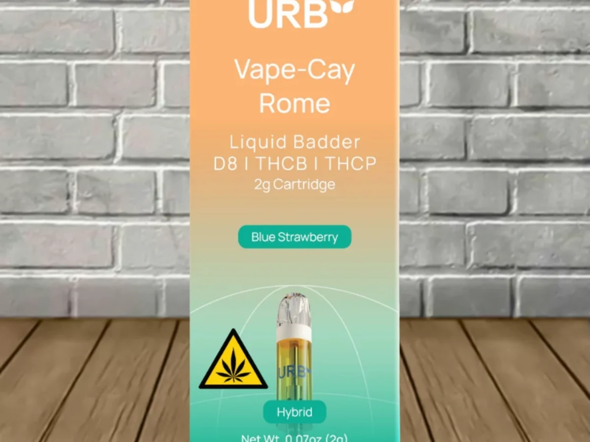 URB Vape-Cay Rome D8 | THCb | THCp Liquid Badder Cartridge 2g
