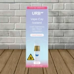 URB Vape-Cay THCa Iced Diamonds Disposable 3g - Frosted Strawberry --Sativa -- DISPOSABLE