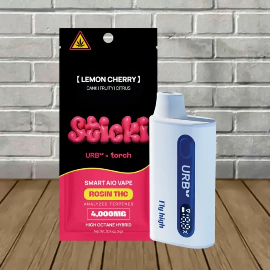 Urb X Torch Smart AIO Rosin THC Vape 4000mg - Lemon Cherry -- Hybrid