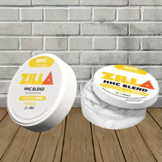 Zilla HHC Pouches 20mg X 7 - Platinum OG -- Indica