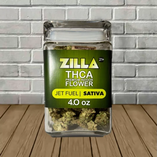 Zilla Premium THCa Indoor Flower 4oz 1ct Jar - Jet Fuel -- Sativa