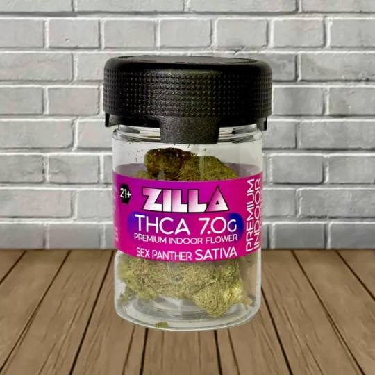 Zilla Premium THCa Indoor Flower 7g 1ct Jar - Sex Panther -- Sativa
