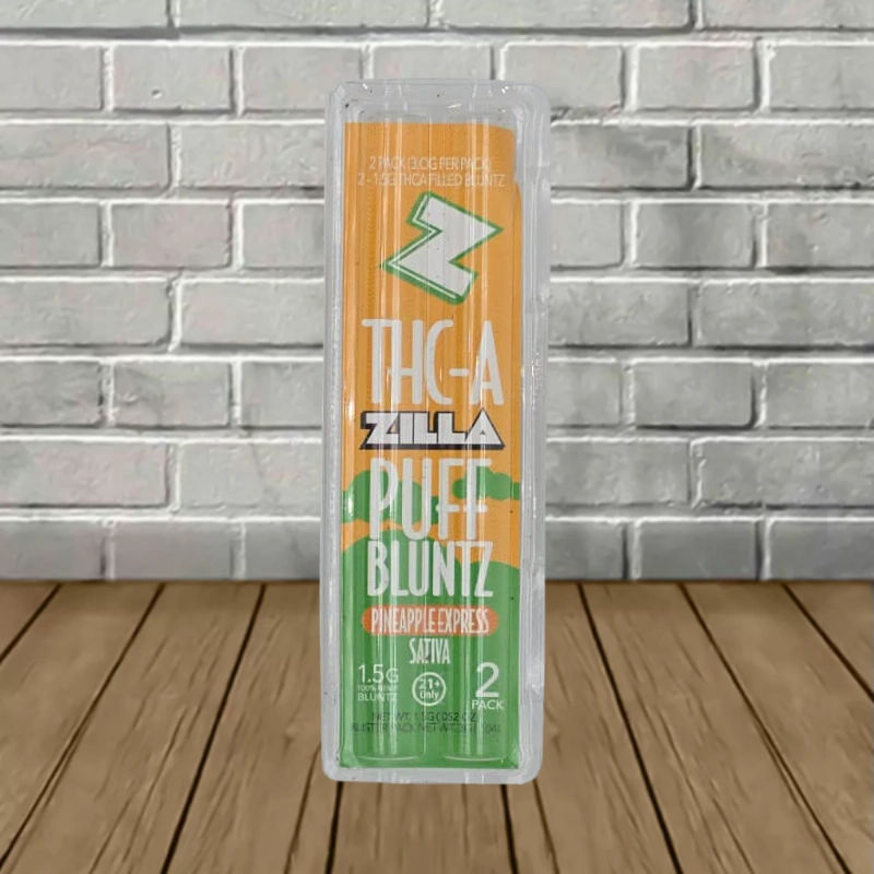 Zilla Puff Bluntz THCa 1.5g x 2 Preroll-Pineapple Express -- Sativa