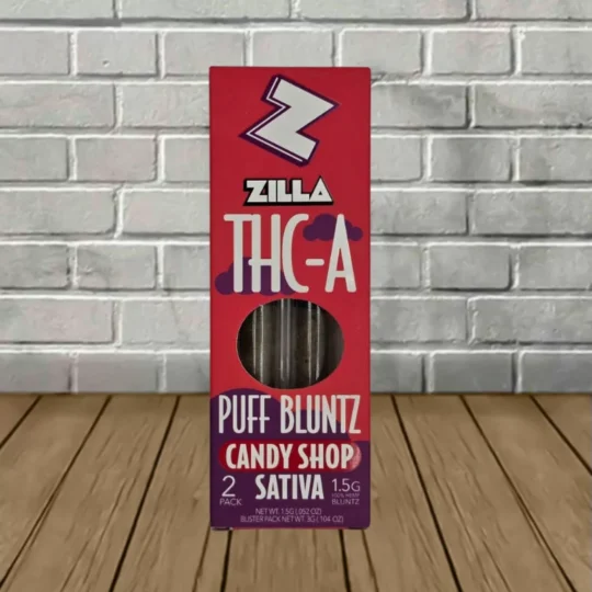 Zilla THCa Puff Bluntz Prerolls 3g-Candy Shop -- Sativa
