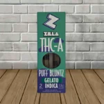 Zilla THCa Puff Bluntz Prerolls 3g-Gelato -- Indica