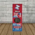 Zilla THCa Puff Bluntz Prerolls 3g-Godfather OG -- Hybrid