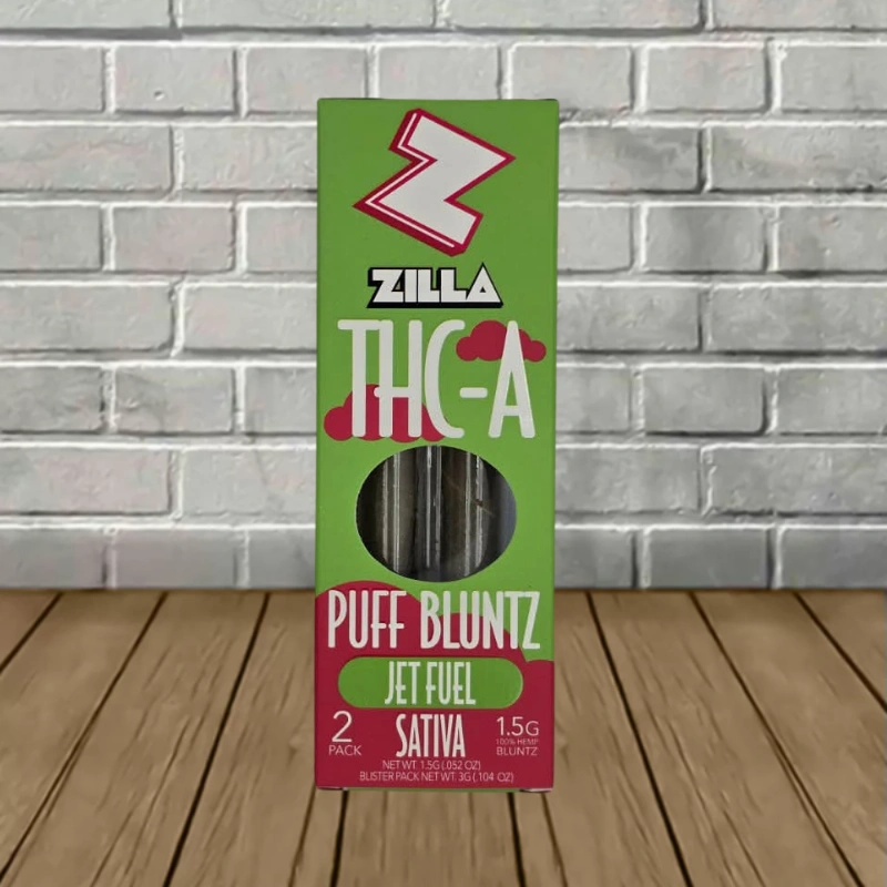 Zilla THCa Puff Bluntz Prerolls 3g-Jet Fuel -- Sativa