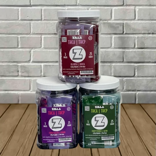 Zilla THCa THCp Prerolls 1.65g 3ct