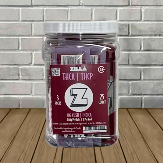Zilla THCa THCp Prerolls 1.65g 3ct - OG Kush -- Indica