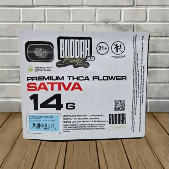 Buddah Society THCa Private Stash Flower - Super Silver Haze -- 14g