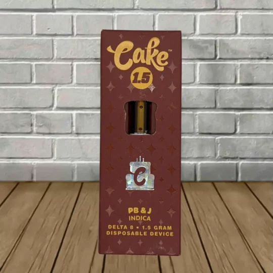Cake Delta-8 Disposable 1.5g - PB&J -- Indica -- DISPOSABLE