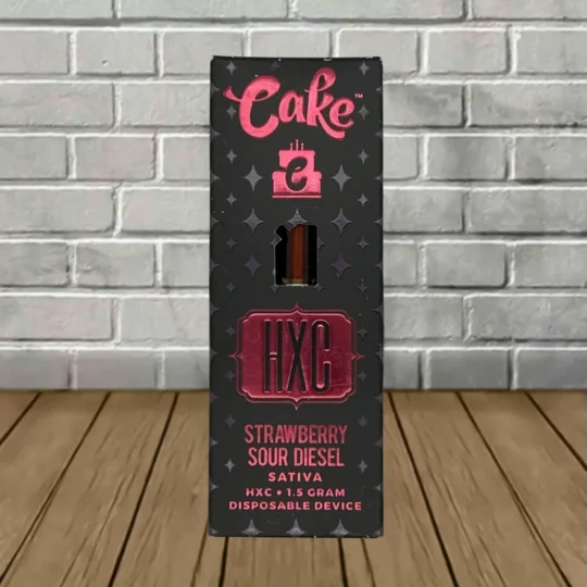 Cake HXC Disposable 1.5g - Strawberry Sour Diesel -- Sativa -- DISPOSABLE