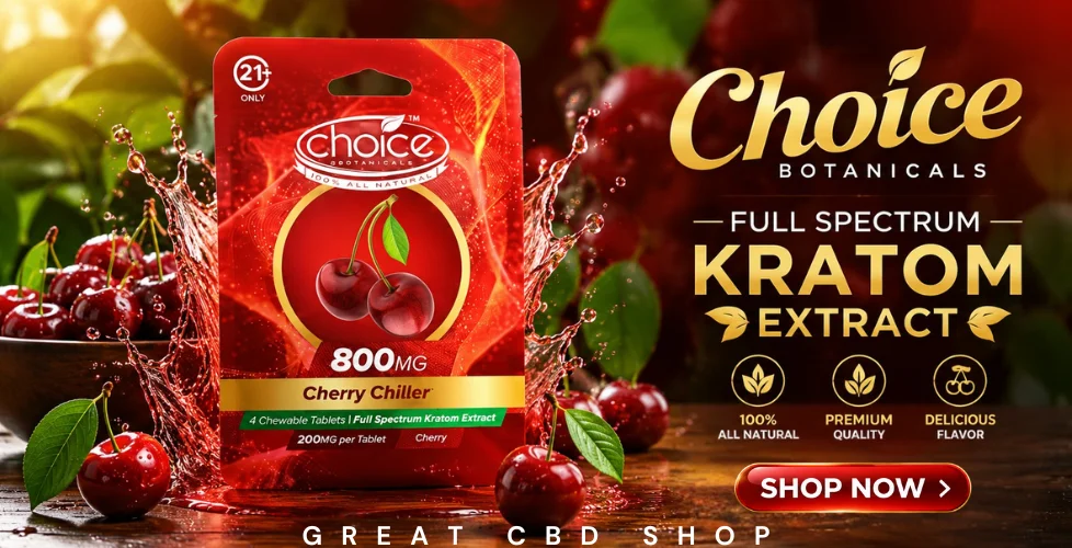 Choice Botanicals Full Spectrum Kratom Extract Tablets 800mg